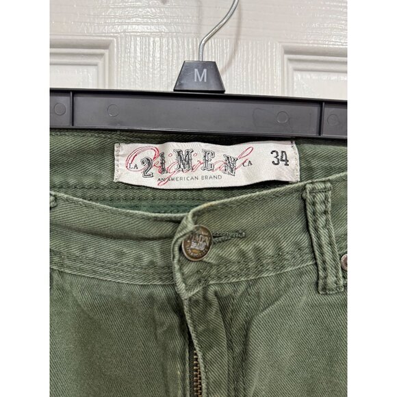 Green Jeans the brand "21 MEN" size 34 - Picture 3 of 6